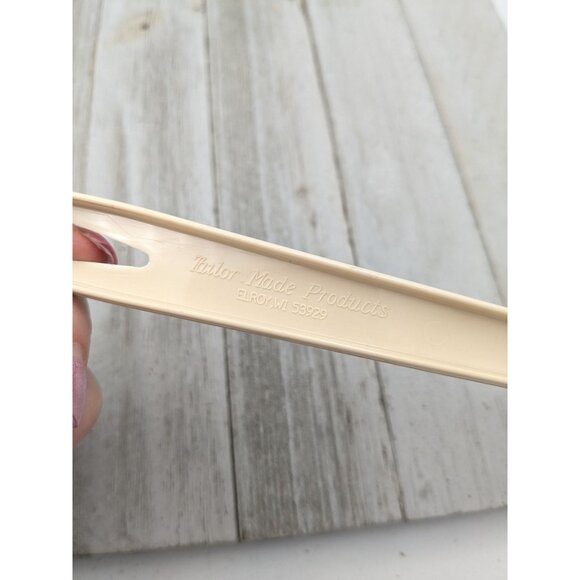 Tailor Made Products Almond Nylon Plastic Slotted Spoon Fork Spork 11 1/2" - Picture 7 of 8